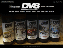 Tablet Screenshot of dv8cellars.com